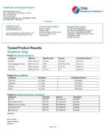 Oxytocin 2mg COA