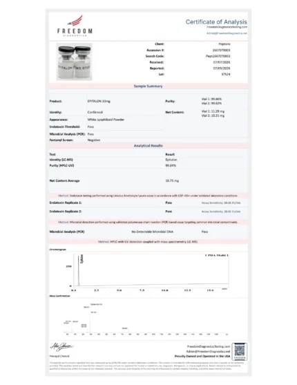 Epithalon (Epithalon) 10mg COA