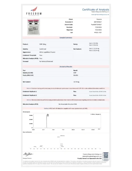 DSIP 10mg COA