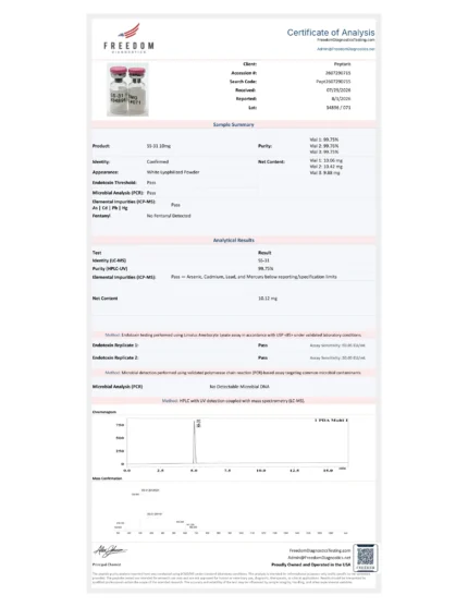 SS-31 10MG COA