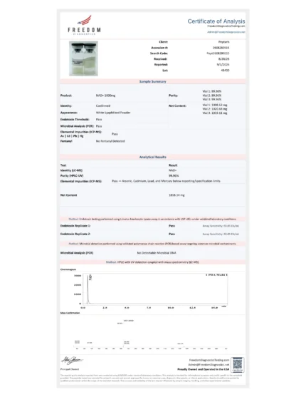 NAD+ 1000MG COA