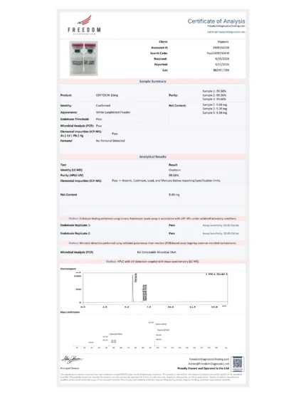 OXYTOCIN 10MG COA